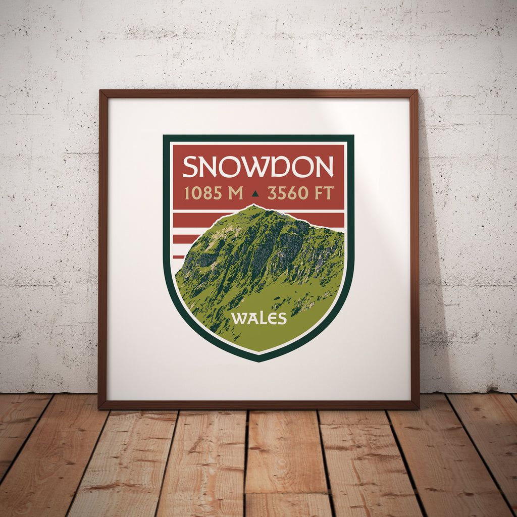 Snowdon Wales UK Giclee Art Print