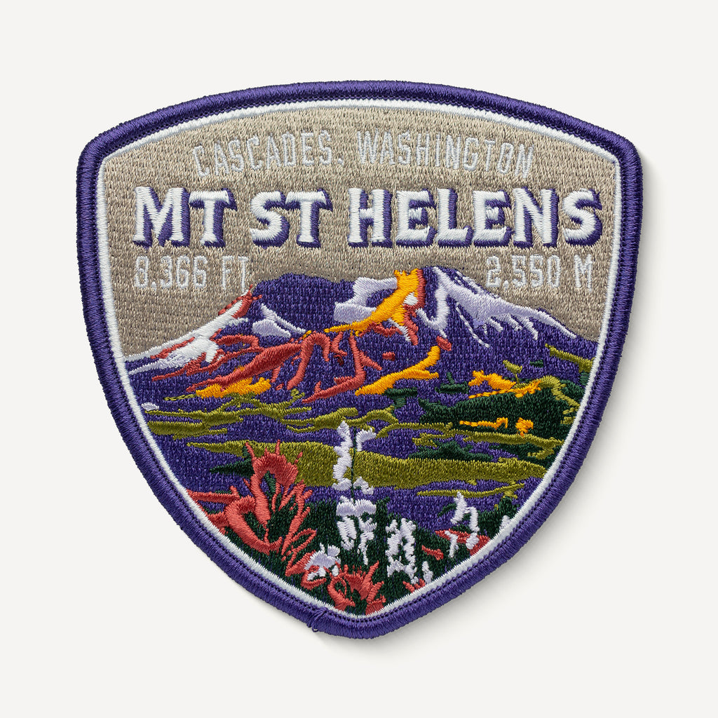 Mount St. Helens embroidered patch