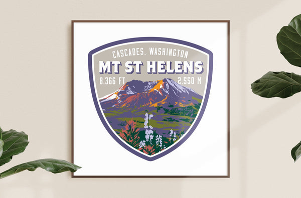 Mount St. Helens Giclee Art Print