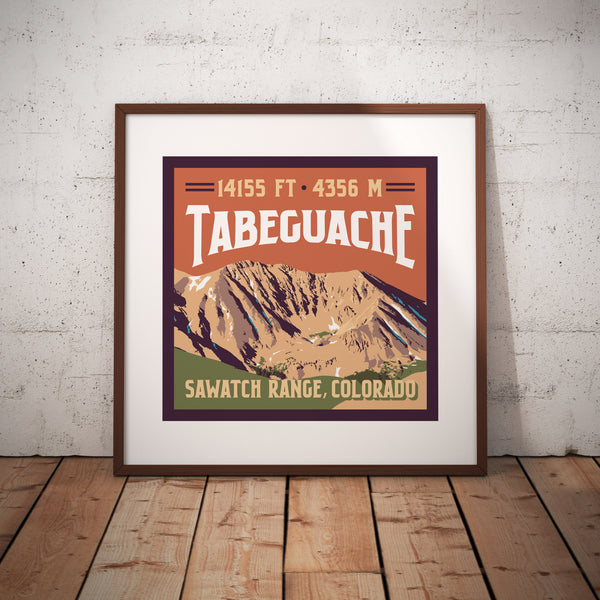 Tabeguache Peak Sawatch Range Colorado 14er Giclee Art Print