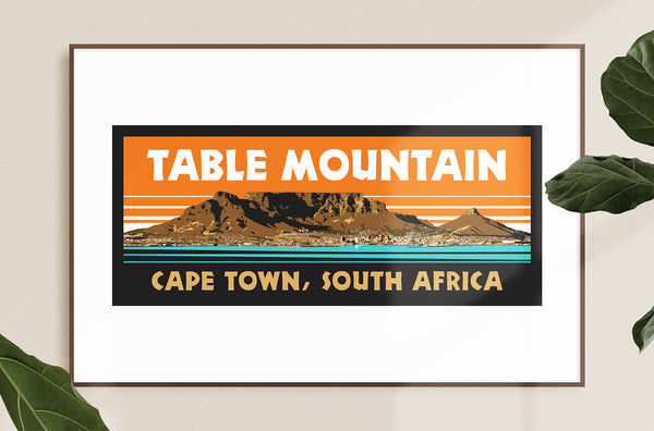 Table Mountain South Africa Giclee Art Print
