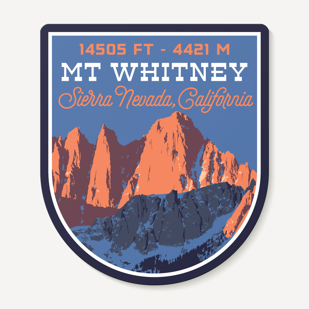 Mt. Whitney Sierra Nevada California Sticker