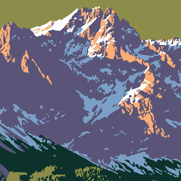 Zugspitze Bavarian Alps Germany Giclee Art Print